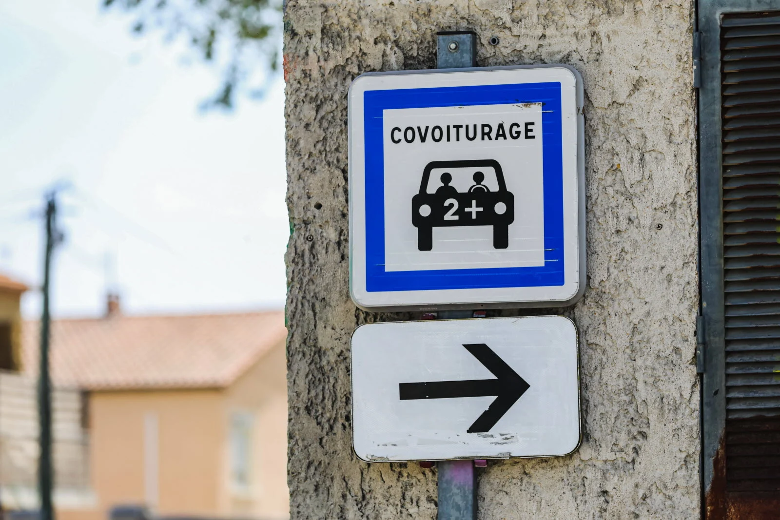 panneau de covoiturage